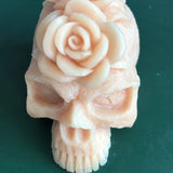 Rose Flower Skull 3D Candle Soap Mould DIY Candle Epoxy Mold
