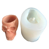 Rose Flower Skull 3D Candle Soap Mould DIY Candle Epoxy Mold