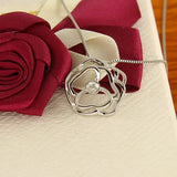 Rose Flower Pendant Base Mountings for Beads Stones 10pcs/lot