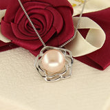 Rose Flower Pendant Base Mountings for Beads Stones 10pcs/lot