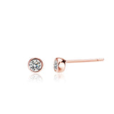 3mm Moissanite Silver Stud Earrings Wedding Women Earring