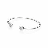 Rose and Silver Round Buckle Pan Bracelets for Women
