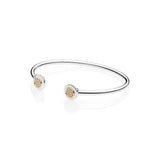 Rose and Silver Round Buckle Pan Bracelets for Women