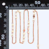 Rose Cable Chain with Round Disc 4mm, Geometric Jewelry Chain