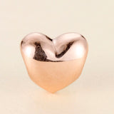 Rose Collection Smooth Heart Charm Beads For Jewelry Making