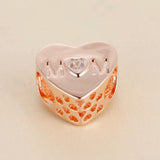 Rose Collection Mother Heart Charm Beads For Jewelry Making