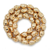 6/8/10MM Skull Head Hematite Natural Stone Beads