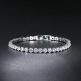 Rose Bangles Sparking Zircon Women's Hand Bracelets Crystal Bracelet