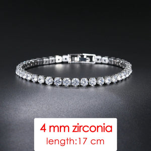 Rose Bangles Sparking Zircon Women's Hand Bracelets Crystal Bracelet