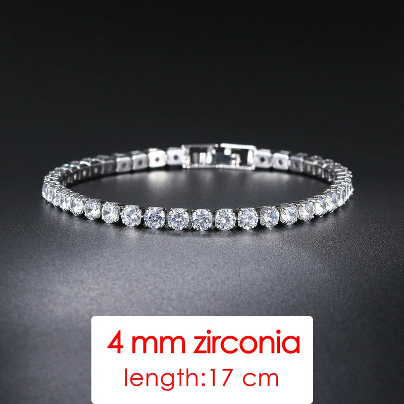 Rose Bangles Sparking Zircon Women's Hand Bracelets Crystal Bracelet