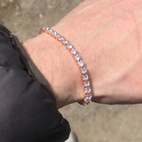 Rose Bangles Sparking Zircon Women's Hand Bracelets Crystal Bracelet