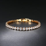 Rose Bangles Sparking Zircon Women's Hand Bracelets Crystal Bracelet