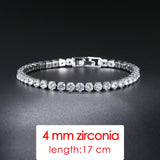 Rose Bangles Sparking Zircon Women's Hand Bracelets Crystal Bracelet
