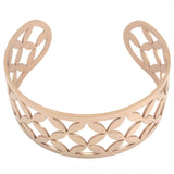 Rose Cuff Clover Bangle Stainless Steel Women Jewelry