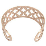 Rose Cuff Clover Bangle Stainless Steel Women Jewelry