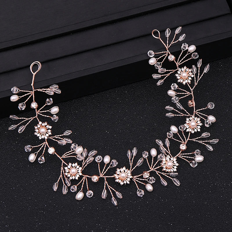 Rose Headbands for Bride Wedding Hair Accessories