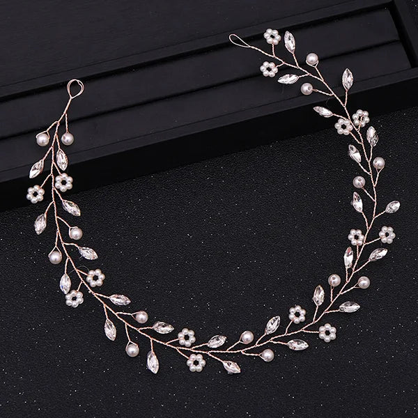 Rose Headbands for Bride Wedding Hair Accessories