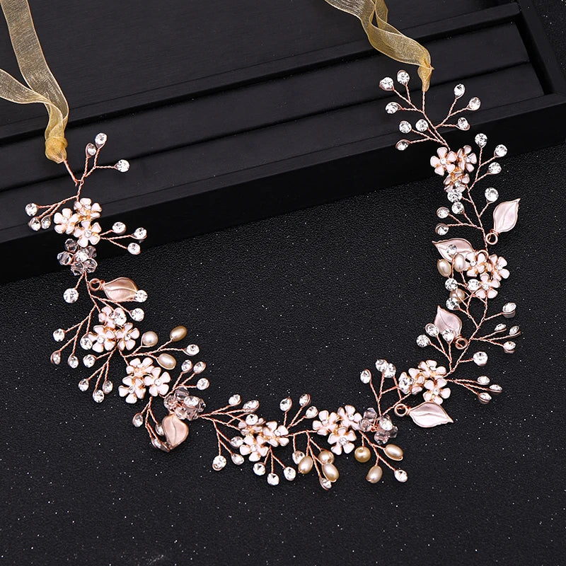 Rose Headbands for Bride Wedding Hair Accessories