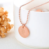 Rose Queen Coin Pendant Necklace Stainless Steel Bead Chain Jewelry