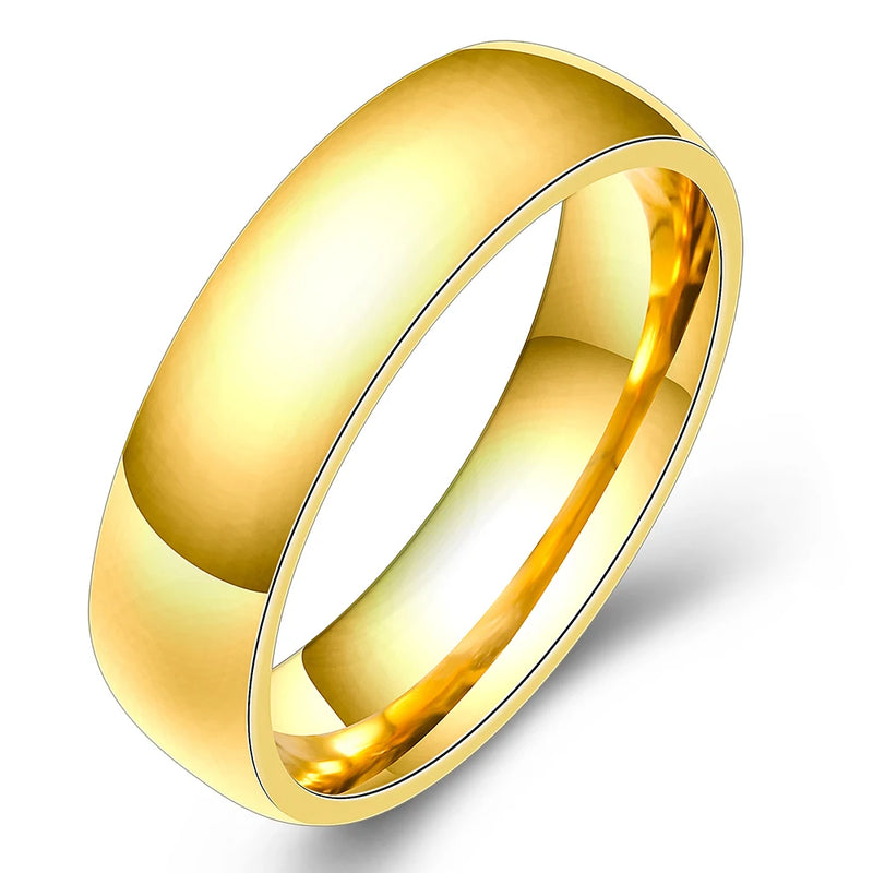 Rose Stainless Steel Ring For Men Women Jewelry Promotional Gift Rings