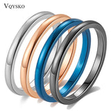 Rose Stainless Steel Ring For Men Women Jewelry Promotional Gift Rings