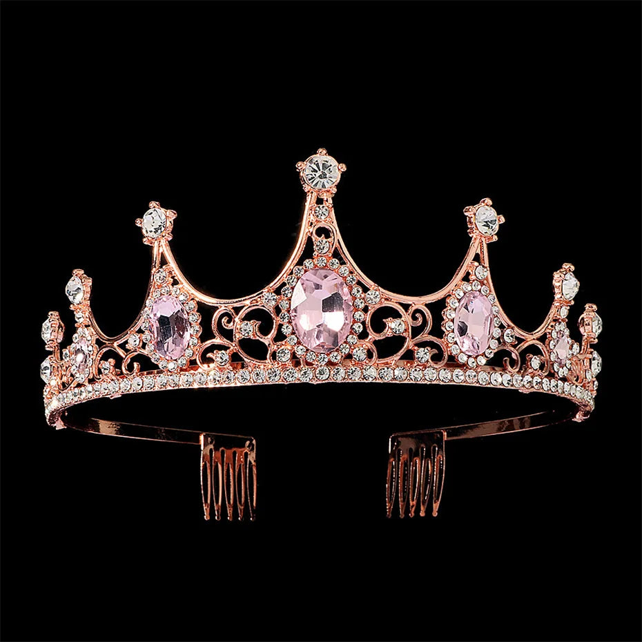 Crystal Rhinestone Wedding Tiara Bridal Hair Crown Headpiece