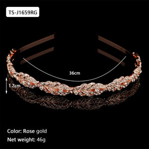 Crystal Rhinestone Wedding Tiara Bridal Hair Crown Headpiece
