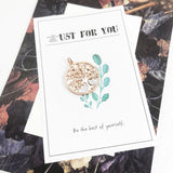 Sterling Silver Rose Tree Necklace Pendant - Romantic Gift