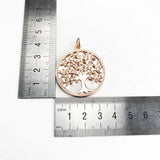 Sterling Silver Rose Tree Necklace Pendant - Romantic Gift