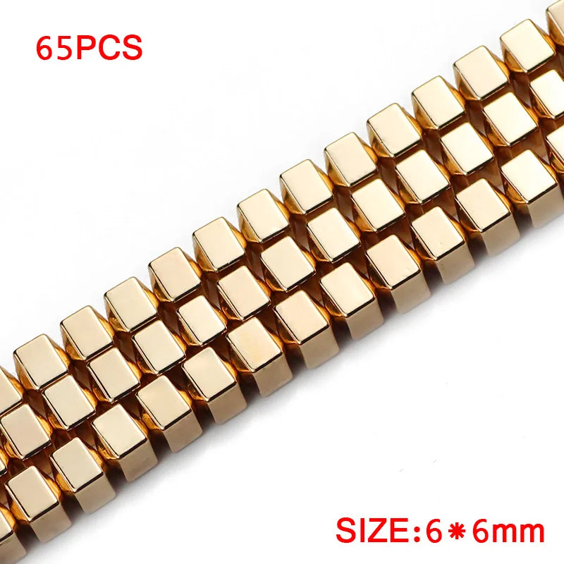6mm Hematite Stone Bicone Beads for Jewelry Making