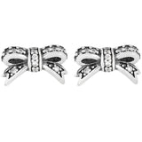 Polished Silver Tiara Earrings for DIY Jewelry