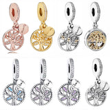 Rose Family Heritage Roots Locket Pendant Charm 925 Sterling Silver Bead Charm