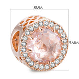 Rose Charm Beads For Silver Bracelets DIY
