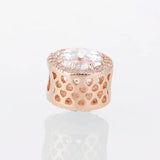Rose Charm Beads For Silver Bracelets DIY