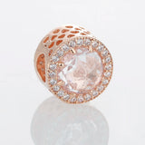Rose Charm Beads For Silver Bracelets DIY