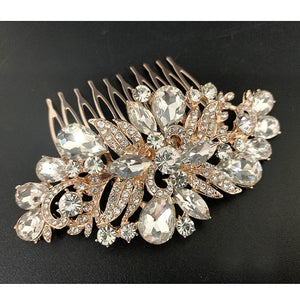 Crystal Hair Comb Rhinestone Jewelry Bride Headpiece