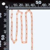 Rose Long Cable Chain Brass Oval Link 3.3x9mm (#LK-272-3) 1 Meter