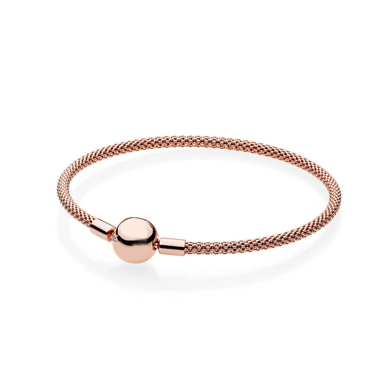 925 Silver Mesh Bracelet for European Charms Jewelry