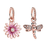 Silver Rose Necklace for Women 925 Jewelry