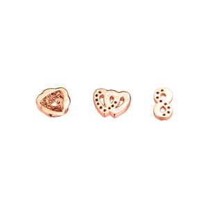 Rose Petites Locket Charm for Pendants Necklace 925 Sterling Silver DIY Pendant