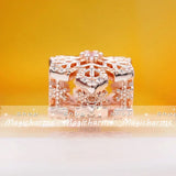 Rose Plated Snowflake Christmas Charm Bead for DIY Bracelets Necklaces