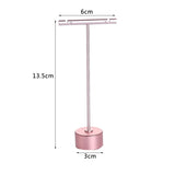 Rose Plated Metal Jewelry T Stand Display Earrings Holder Rack