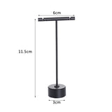Rose Plated Metal Jewelry T Stand Display Earrings Holder Rack