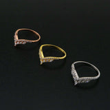 Rose Plated 925 Sterling Silver Adjustable Ring