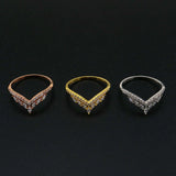 Rose Plated 925 Sterling Silver Adjustable Ring