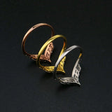 Rose Plated 925 Sterling Silver Adjustable Ring