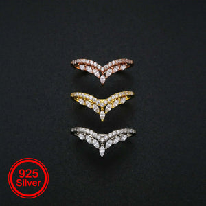 Rose Plated 925 Sterling Silver Adjustable Ring