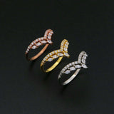 Rose Plated 925 Sterling Silver Adjustable Ring