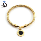 Rose Plating Stainless Steel Woman Bracelet Cuff