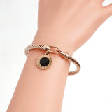 Rose Plating Stainless Steel Woman Bracelet Cuff